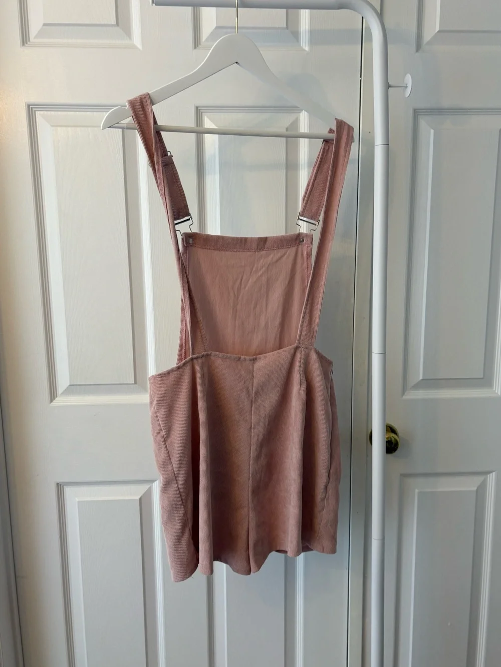 Pink Corduroy Short Overalls Size Large - Picture 4 of 8